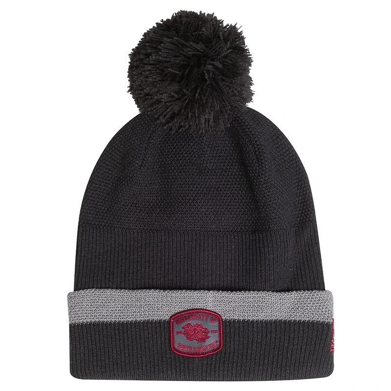 Men's Under Armour Charcoal South Carolina Gamecocks Freedom Collection Cuffed Knit Hat with Pom