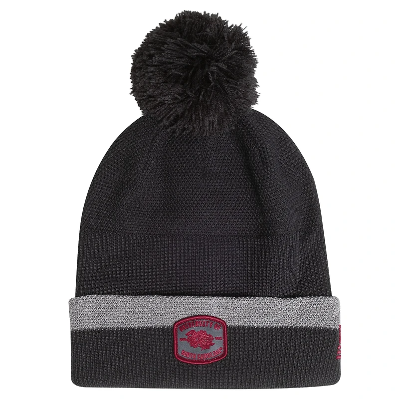 Men's Under Armour Charcoal South Carolina Gamecocks Freedom Collection Cuffed Knit Hat with Pom