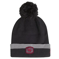 Bonnet à revers et pompon pour homme Under Armour South Carolina Gamecocks Freedom Collection, couleur charbon