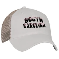 Casquette de camionneur ajustable Under Armour Cream South Carolina Gamecocks College Essentials pour homme