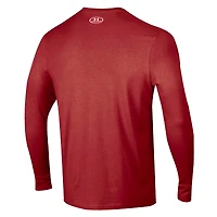 Men's Under Armour Garnet South Carolina Gamecocks 2025 Sideline Football Performance Cotton Long Sleeve T-Shirt