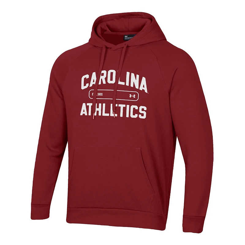 Sweat à capuche polaire Under Armour Garnet South Carolina Gamecocks 2025 Sideline Rival pour homme