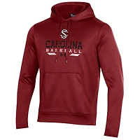 Sweat à capuche en molleton de baseball Under Armour Garnet South Carolina Gamecocks pour homme