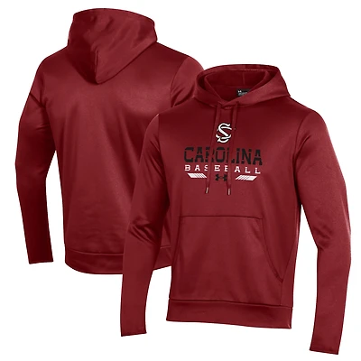 Sweat à capuche en molleton de baseball Under Armour Garnet South Carolina Gamecocks pour homme