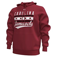 Men's Under Armour Garnet South Carolina Gamecocks Essential Pullover Hoodie