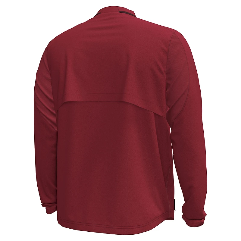 Men's Under Armour Garnet South Carolina Gamecocks Motivate Long Sleeve Quarter-Zip Jacket