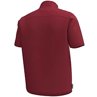 Men's Under Armour Garnet South Carolina Gamecocks Motivate Quarter-Zip Short Sleeve Top