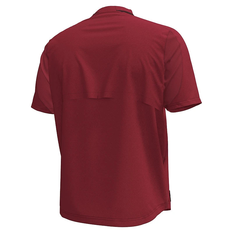 Men's Under Armour Garnet South Carolina Gamecocks Motivate Quarter-Zip Top