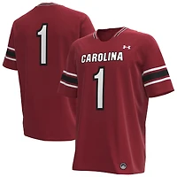 Men's Under Armour  Garnet South Carolina Gamecocks Premier Football Jersey