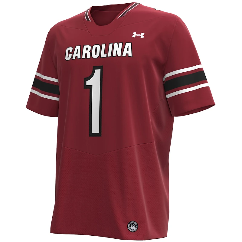 Men's Under Armour  Garnet South Carolina Gamecocks Premier Football Jersey