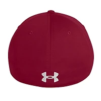 Casquette Under Armour Garnet South Carolina Gamecocks Sideline Blitzing Accent Flex pour homme