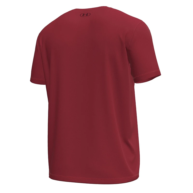 T-shirt Under Armour Garnet South Carolina Gamecocks Stack Stretch Performance pour homme