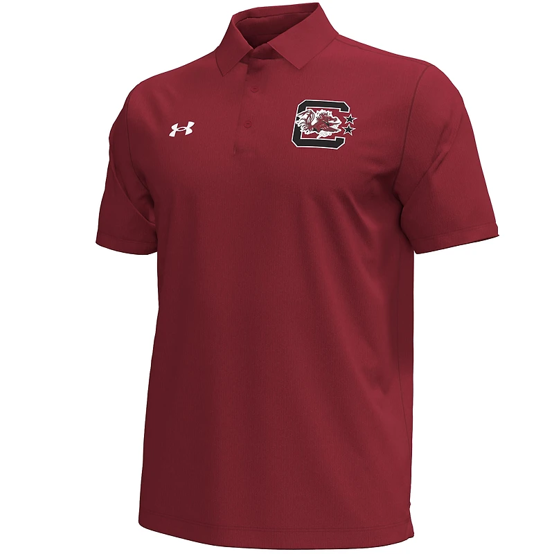Polo rétro Under Armour Garnet South Carolina Gamecocks pour homme