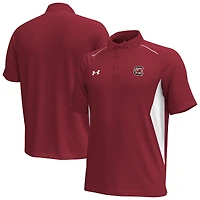 Polo performance Under Armour Garnet South Carolina Gamecocks Title pour homme