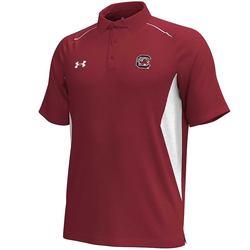Polo performance Under Armour Garnet South Carolina Gamecocks Title pour homme