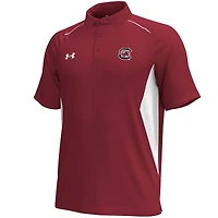 Polo performance Under Armour Garnet South Carolina Gamecocks Title pour homme