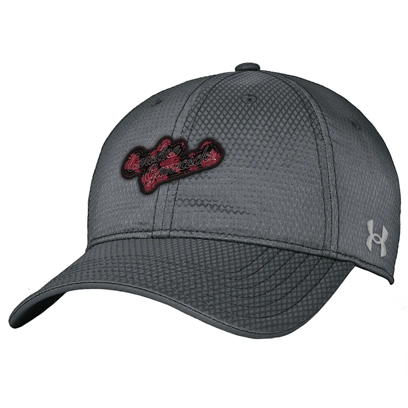 Men's Under Armour  Graphite South Carolina Gamecocks College Essentials Zone Adjustable Hat
