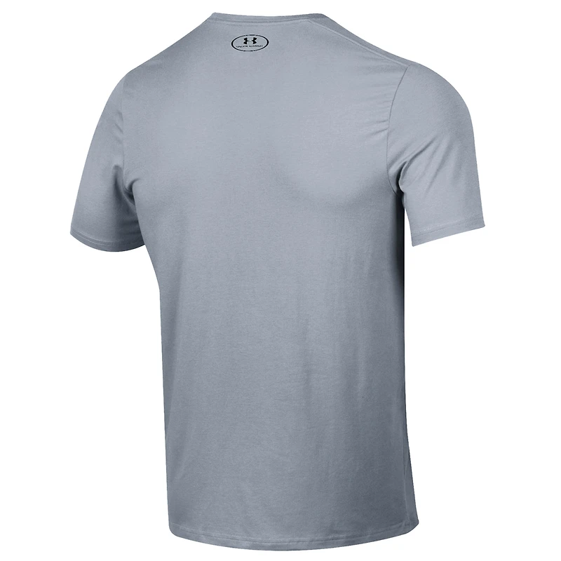 T-shirt gris Under Armour pour homme, Gamecocks de Caroline du Sud, tournoi basketball féminin NCAA 2025, Final Four March Madness, vestiaire