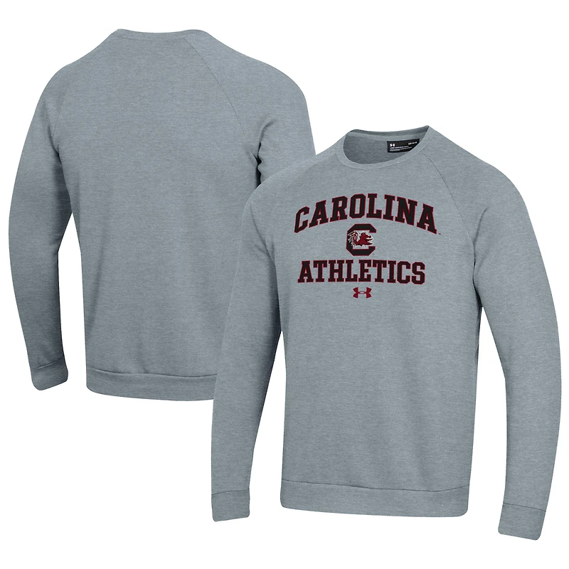Men's Under Armour Gray South Carolina Gamecocks Athletics All Day Fleece Pullover Sweatshirt