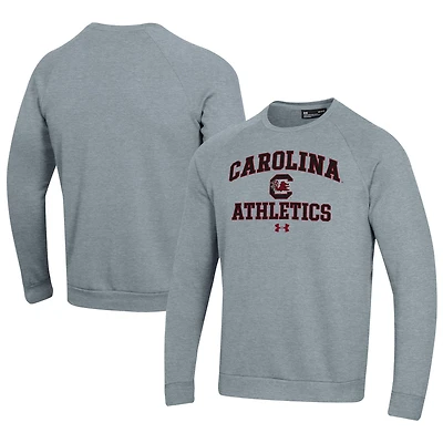 Men's Under Armour Gray South Carolina Gamecocks Athletics All Day Fleece Pullover Sweatshirt