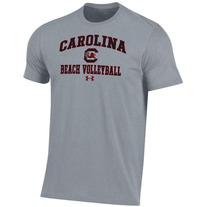 Men's Under Armour Gray South Carolina Gamecocks Beach Volleyball Performance T-Shirt