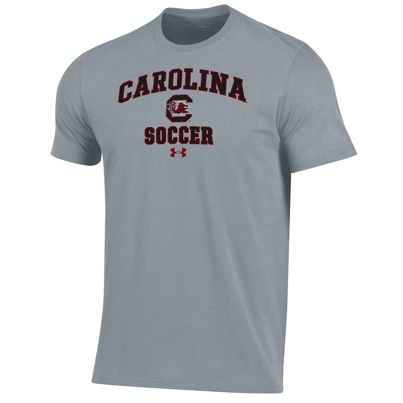 T-shirt de performance Under Armour gris pour homme, motif Arch Over, des Gamecocks Caroline du Sud