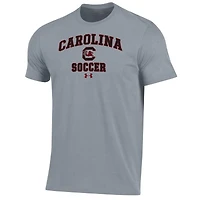 T-shirt de performance Under Armour gris pour homme, motif Arch Over, des Gamecocks Caroline du Sud