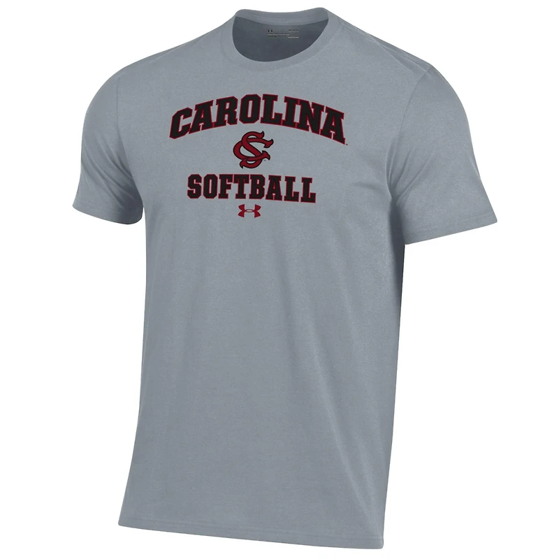 Men's Under Armour Gray South Carolina Gamecocks Softball Performance T-Shirt