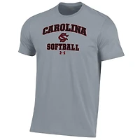 Men's Under Armour Gray South Carolina Gamecocks Softball Performance T-Shirt