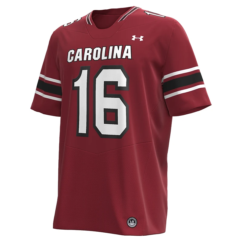 Men's Under Armour LaNorris Sellers Garnet South Carolina Gamecocks NIL Football Replica Player Jersey