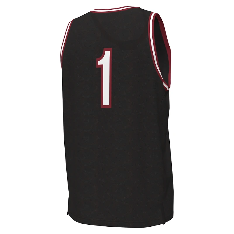 Men's Under Armour #1 Black South Carolina Gamecocks Replica Basketball Jersey