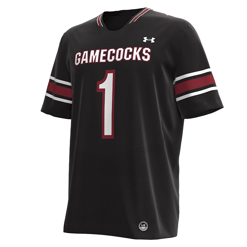 Men's Under Armour #1 Black South Carolina Gamecocks Replica Football Jersey