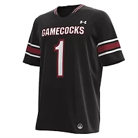 Men's Under Armour #1 Black South Carolina Gamecocks Replica Football Jersey