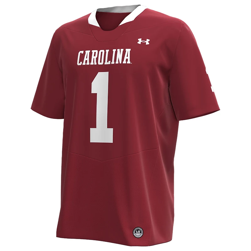 Men's Under Armour #1 Garnet South Carolina Gamecocks Throwback Replica Jersey