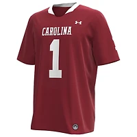 Men's Under Armour #1 Garnet South Carolina Gamecocks Throwback Replica Jersey