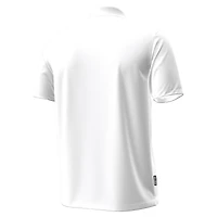 Polo Under Armour blanc à rayures sur la poitrine Performance Drive des Gamecocks de Caroline du Sud pour homme