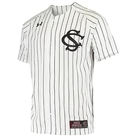 Maillot de baseball Under Armour pour hommes, réplique des Gamecocks Caroline du Sud, blanc, performance