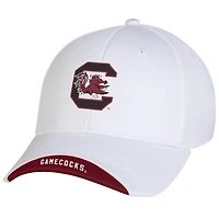 Men's Under Armour  White South Carolina Gamecocks Sideline Blitzing Accent Flex Hat