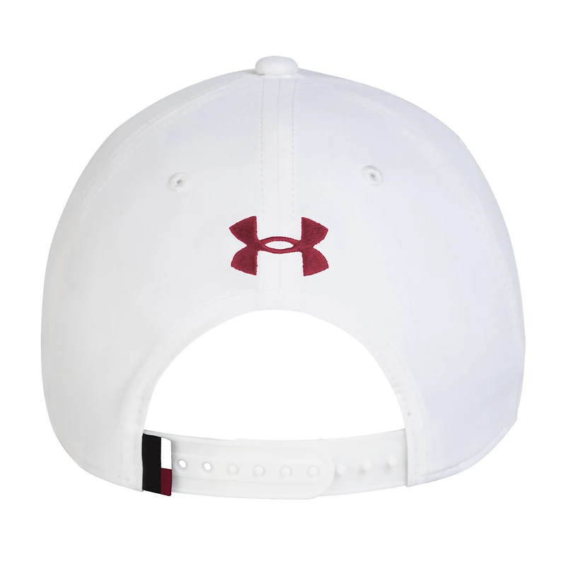 Casquette ajustable Under Armour blanche South Carolina Gamecocks Sideline Drive Rope pour homme