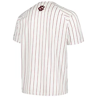 Maillot de softball Under Armour Gamecocks Caroline du Sud blanc à col en V pour homme