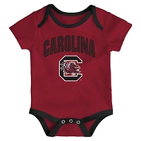 Newborn & Infant Outerstuff South Carolina Gamecocks Three-Pack All Day Play Bodysuit Set