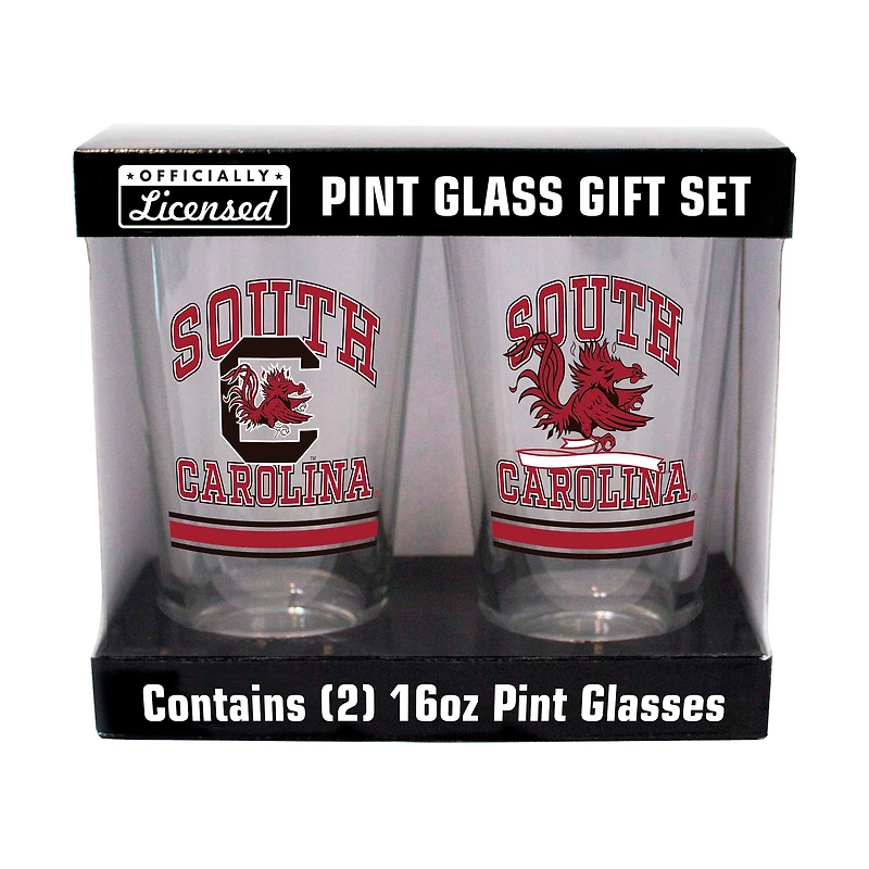 South Carolina Gamecocks 16oz. Pint Glass Two Pack