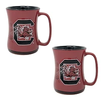 Lot de deux tasses sculptées de 473 ml (16 oz) des South Carolina Gamecocks