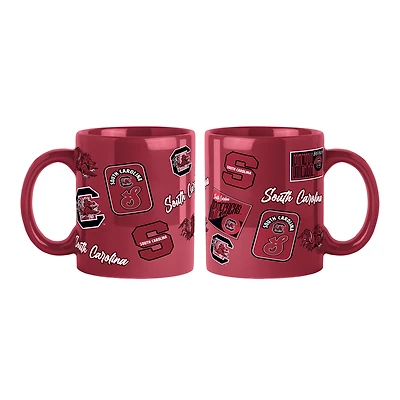 Lot de 2 tasses colorées de 44 cl (15 oz) aux couleurs des Gamecocks de Caroline du Sud