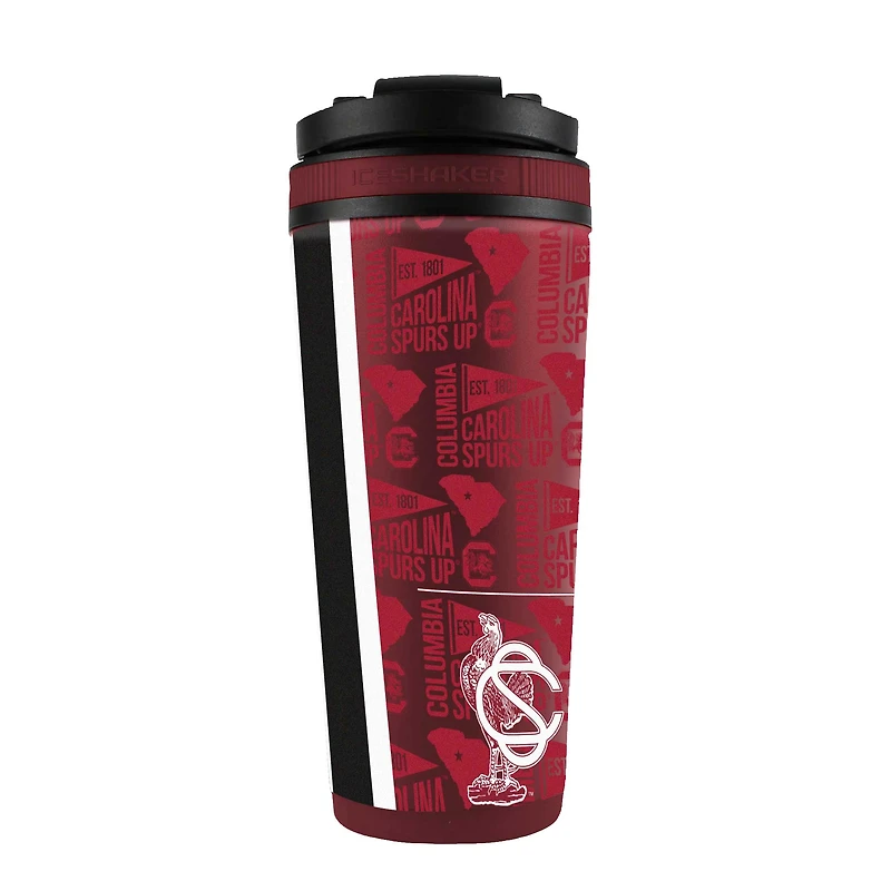 South Carolina Gamecocks 26oz. 4D Stainless Steel Shaker Bottle