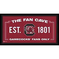 South Carolina Gamecocks Framed 10" x 20" Fan Cave Collage
