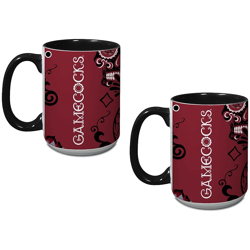 South Carolina Gamecocks Two-Pack Dia De Los Muertos Mug Set