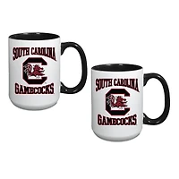 Ensemble de deux tasses de 44 cl (15 oz) aux couleurs des Gamecocks de Caroline du Sud