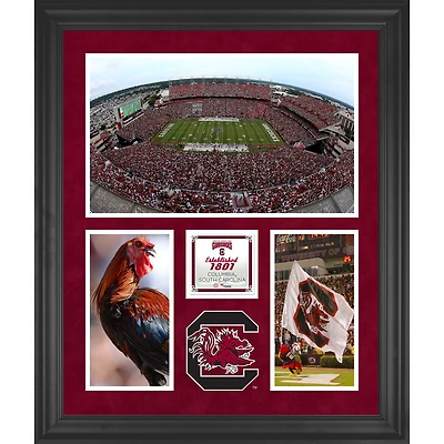 Collage encadré à 3 ouvertures de 20'' x 24'' des Gamecocks de Caroline du Sud Williams-Brice Stadium