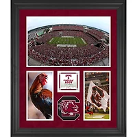 Collage encadré à 3 ouvertures de 20'' x 24'' des Gamecocks de Caroline du Sud Williams-Brice Stadium
